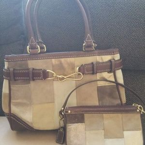 Coach Purse & Wallet (Hamilton Patchwork Satchel)